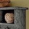 Alaterre Furniture Pomona 48" Metal and Wood Wall Coat Hook with Bench, Slate Gray AMBA0324SG - alternate 6